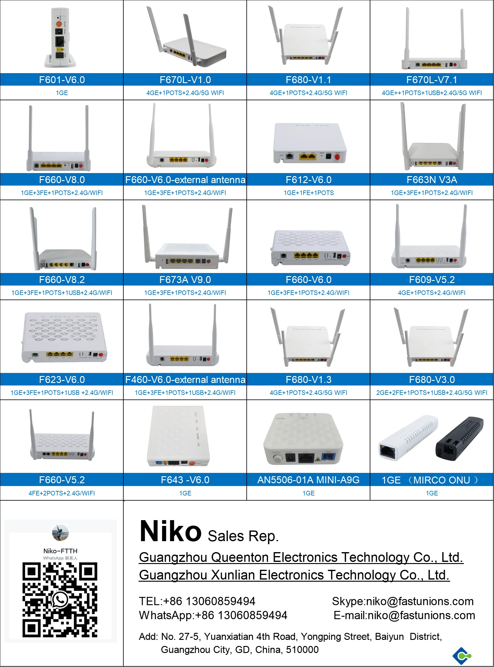 F601 V6.0 1GE GPON ONU ONT Optical Network Terminal SC/UPC Fiber Connector ONT English Firmware FTTH Solution F601 V6.0 GPON ONT