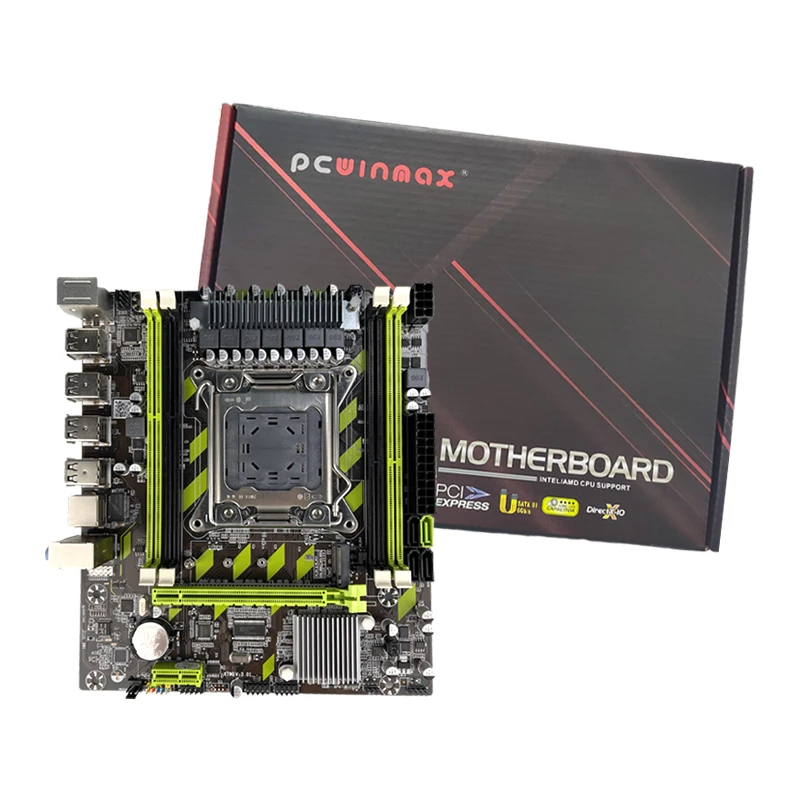 PCWINMAX X79 4 Channel DDR3 LGA 2011 Micro ATX Hot Sales Gaming Motherboard for Xeon E5 v1 v2 i3 i5 i7 Processors