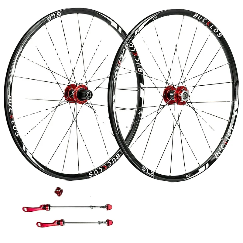 BUCKLOS 2022 Newest Customizable 26 27.5 29 Inch Carbon Fiber Wheels MTB Wheels 7/8/9/10/11 Speed Bike Wheels
