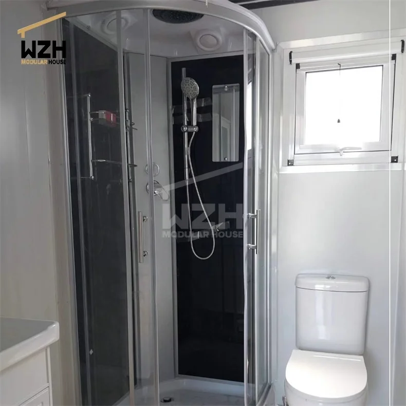 Light villas houses prefabricated homes modern low cost mobile house wooden aluminum prefabricated houses