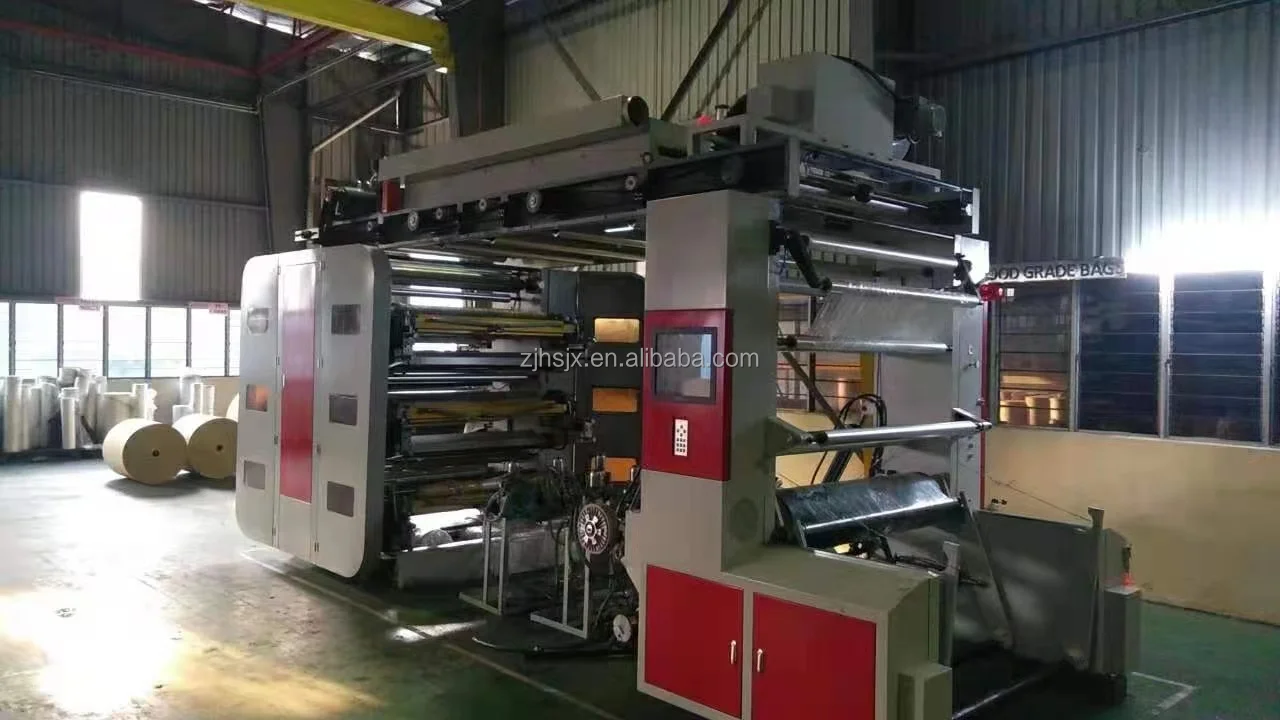 YTB-6600 High Speed 6 Color Bleach Card Polymer Flexographic Printing Machine