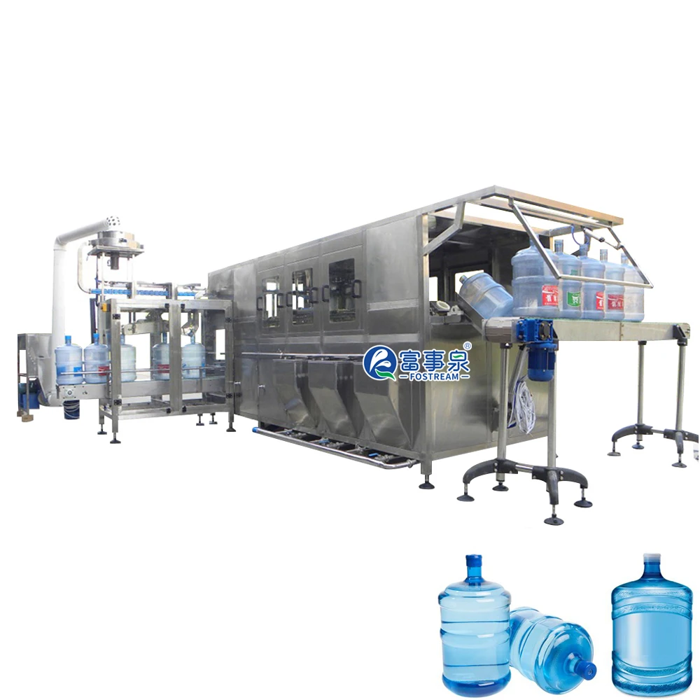 Wholesale 19L 20L Big Bottle 5 Gallon Barrel Pure Water Washing Filling Bottling Machine