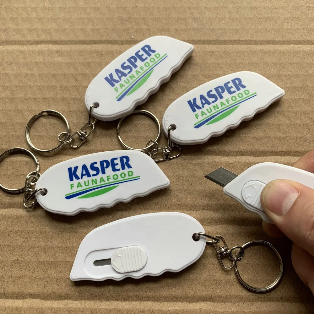 Персонализированный миниатюрный выдвижной универсальный нож брелок открывалка для писем портативная коробка для резки бумаги