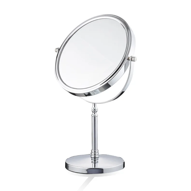 Double Sided Desktop Makeup Mirror 8 Inch Large Table Mirror With Stand Personal