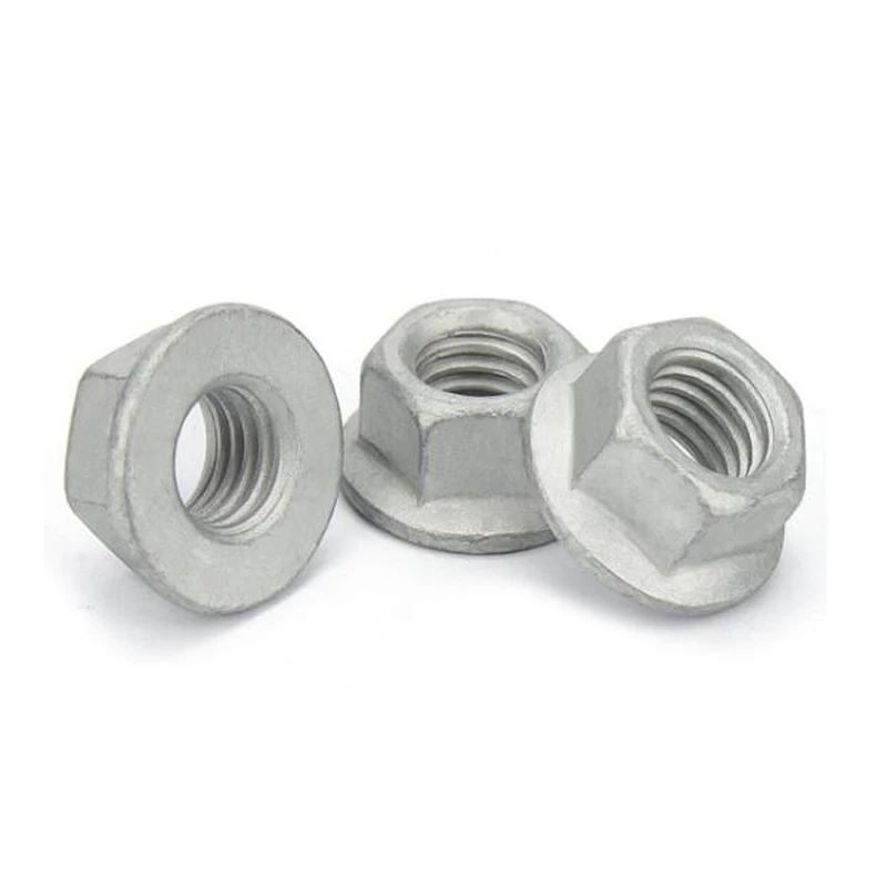 M20 M24 Class Grade 4.8 8.8 10. 9 12.9 Carbon Steel HDG Hot Dip Galvanized Serrated Hex Hexagon Flange Nut DIN6923