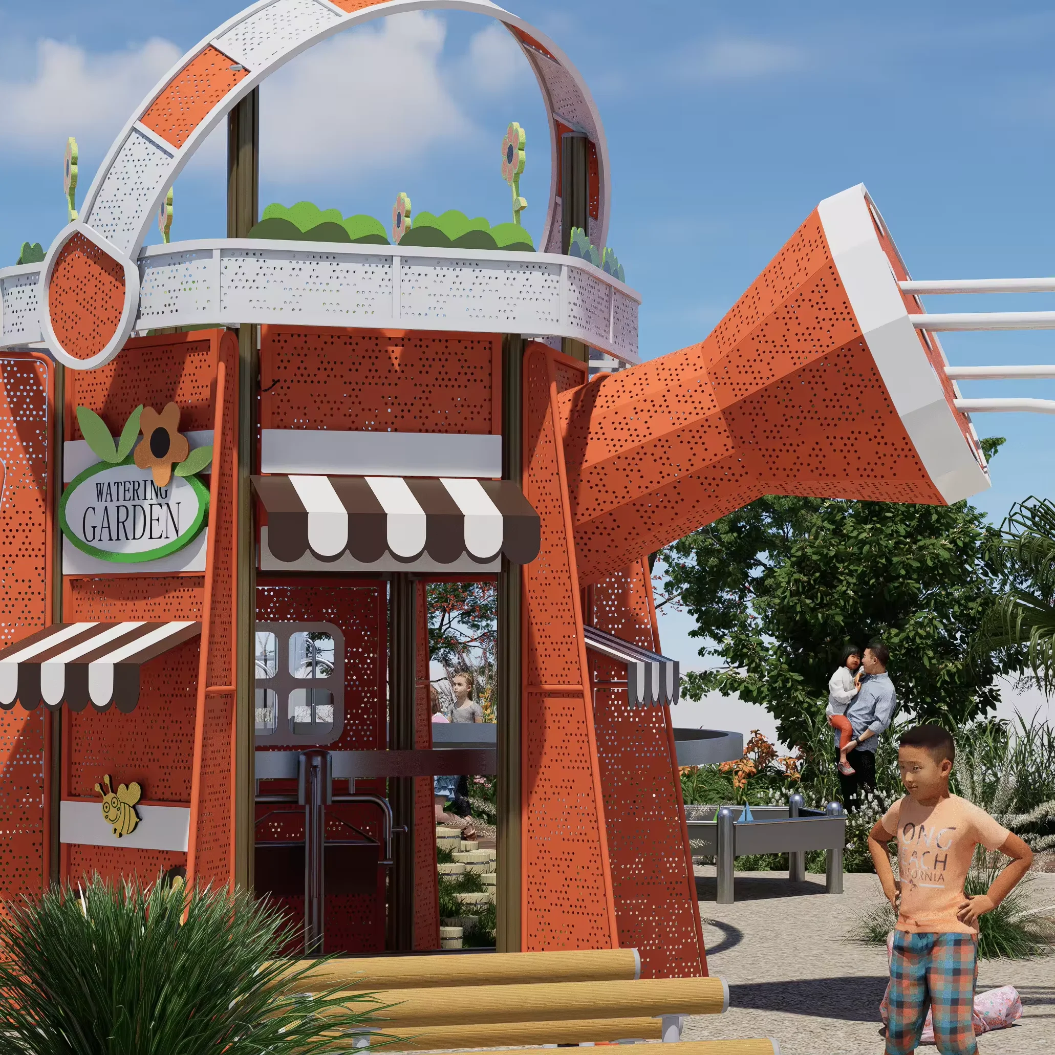 2024 HOT Outdoor Play Structure Games For Kindergarten Playground Set Games For School Commercial Playground Equipment