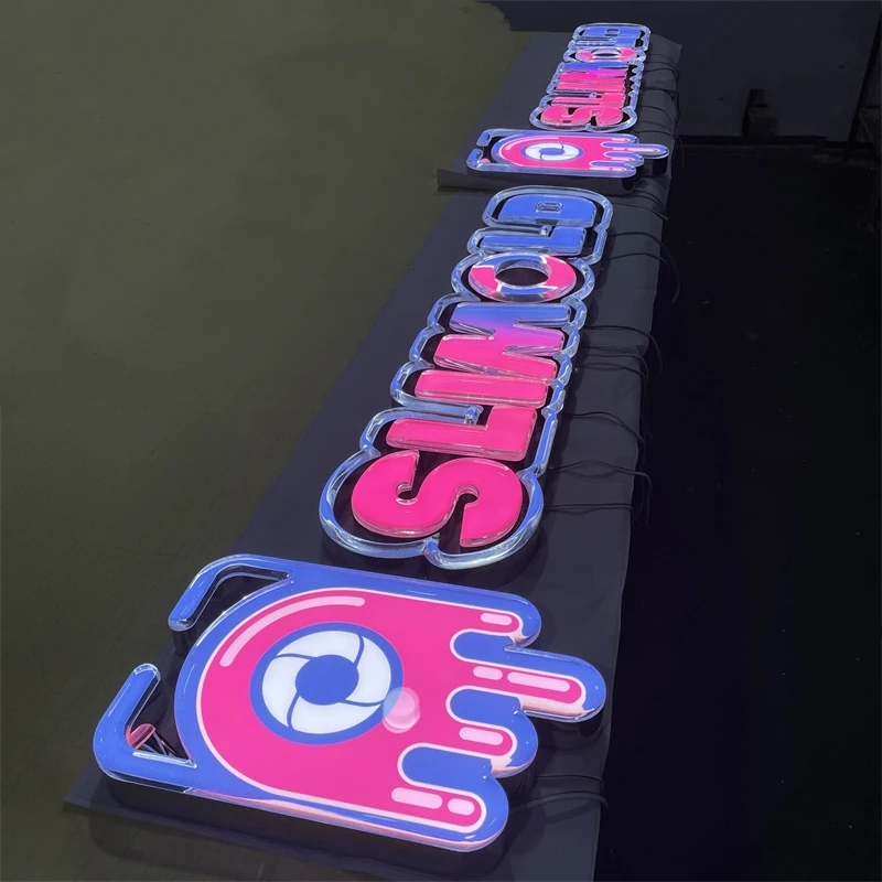 Hot Sale Free-Custom-Design 3D Metal Signs Metal Letters Business Signs Wall 3D Logo Custom