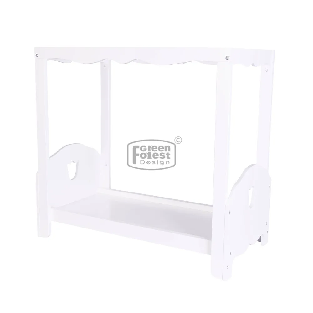 Doll Canopy Bed (bedding not included) American 18 inch Doll Bed Doll Girl Furniture Play