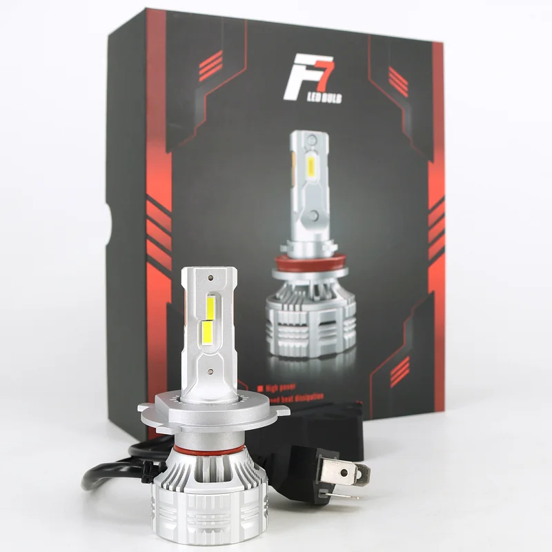F7 auto LED 130W 14000lm canbus H4 car headlight H7 H8 H11 H1 H3 H13 9005 9006 LED Headlight conversion kit head lamp bulb LUJIA