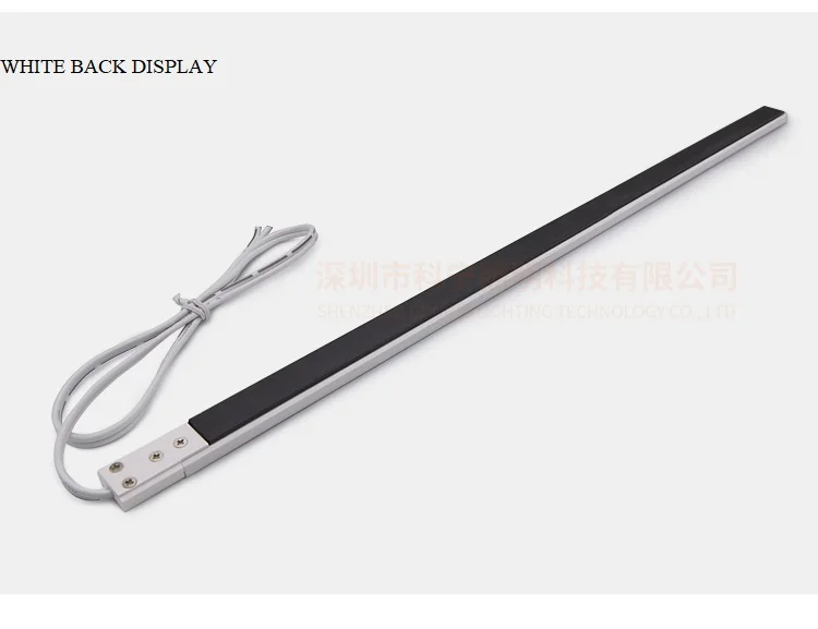 2022 Hot Sale PVC Fireproof Material Shell Built-in Design Power Track for Clothing Store Iron Shelves with Rigid Light Bar