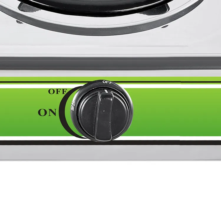 Golden Supplier Gas Cooker Double Burner Indoor Stainless Steel Cooktops With Cast Iron Burner