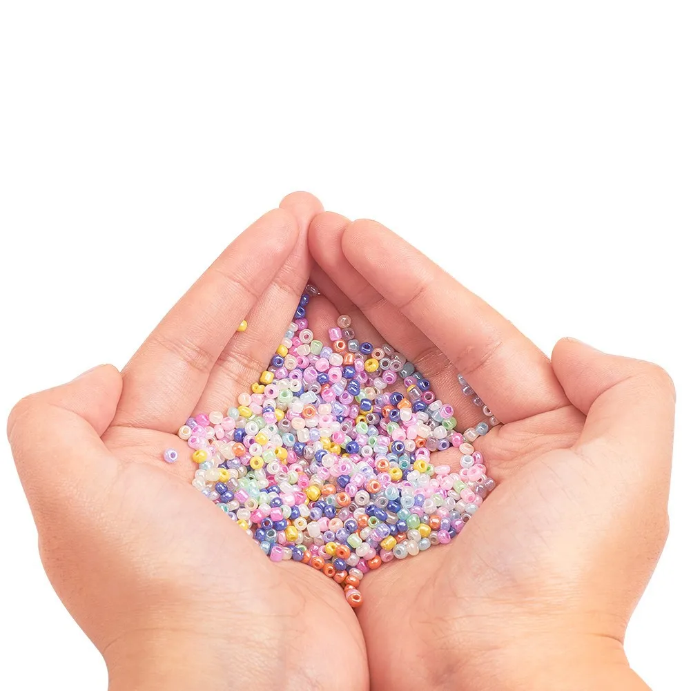 PandaHall 15 color glass small seed beads suit handmade beaded material ornament accessories DIY wholesale boxed beads