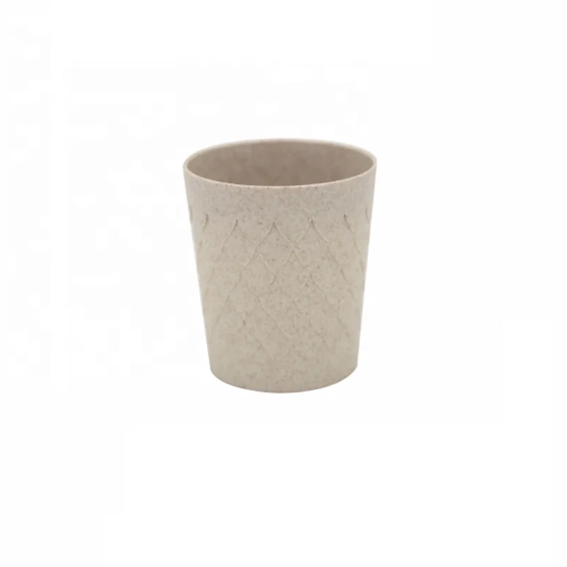 Eco Friendly Reusable Wheat Fiber Coffee Cup Tea Cup Plastic Juice Cup