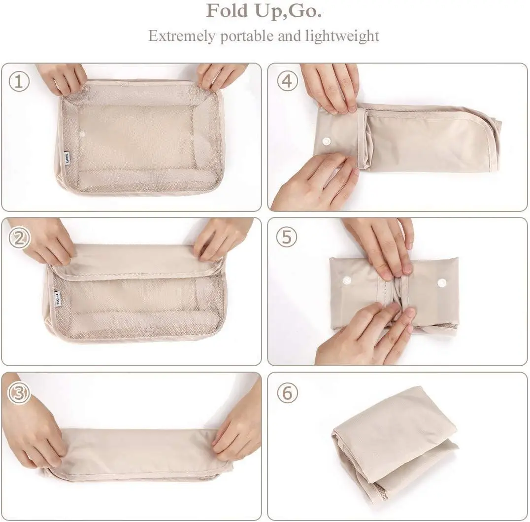Travel Packaging Cube 8 Piece Set Travel Cube Foldable Luggage Storage Bag Lightweight Luggage Storage Bag