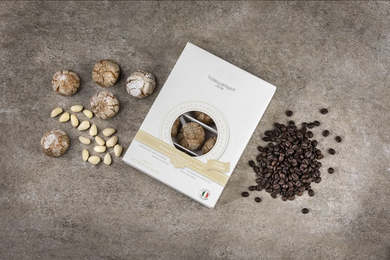 Wholesale Handmade Almond Coffee Soft Amaretti Pastries Traditional Historic Marzipan Biscuits Handcraft Pastry Sweets