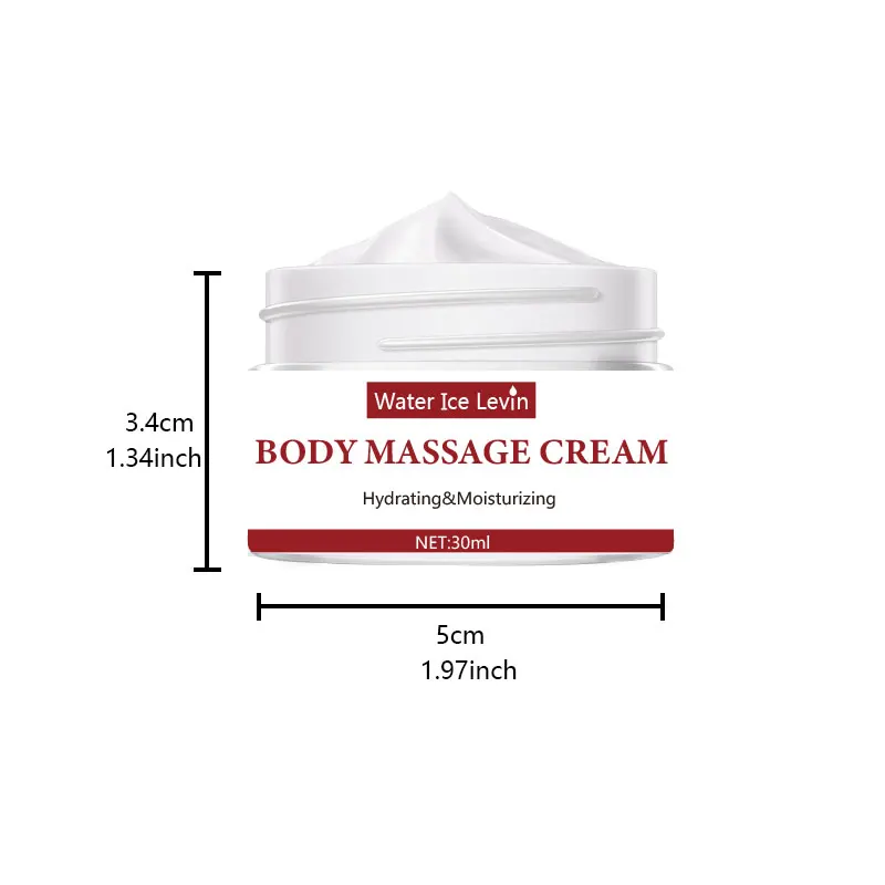 Moisturizing body massage cream is non greasy and easy to slide on the skin The skin is soft smooth and moisturized