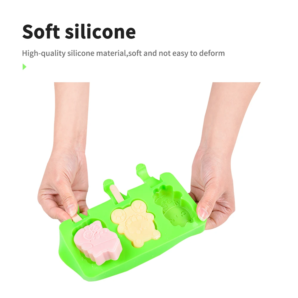 Silicone Ice Cream Mold Tools Ice Pop molds Silicone Popsicle Ice Cream Mold For Kids DIY