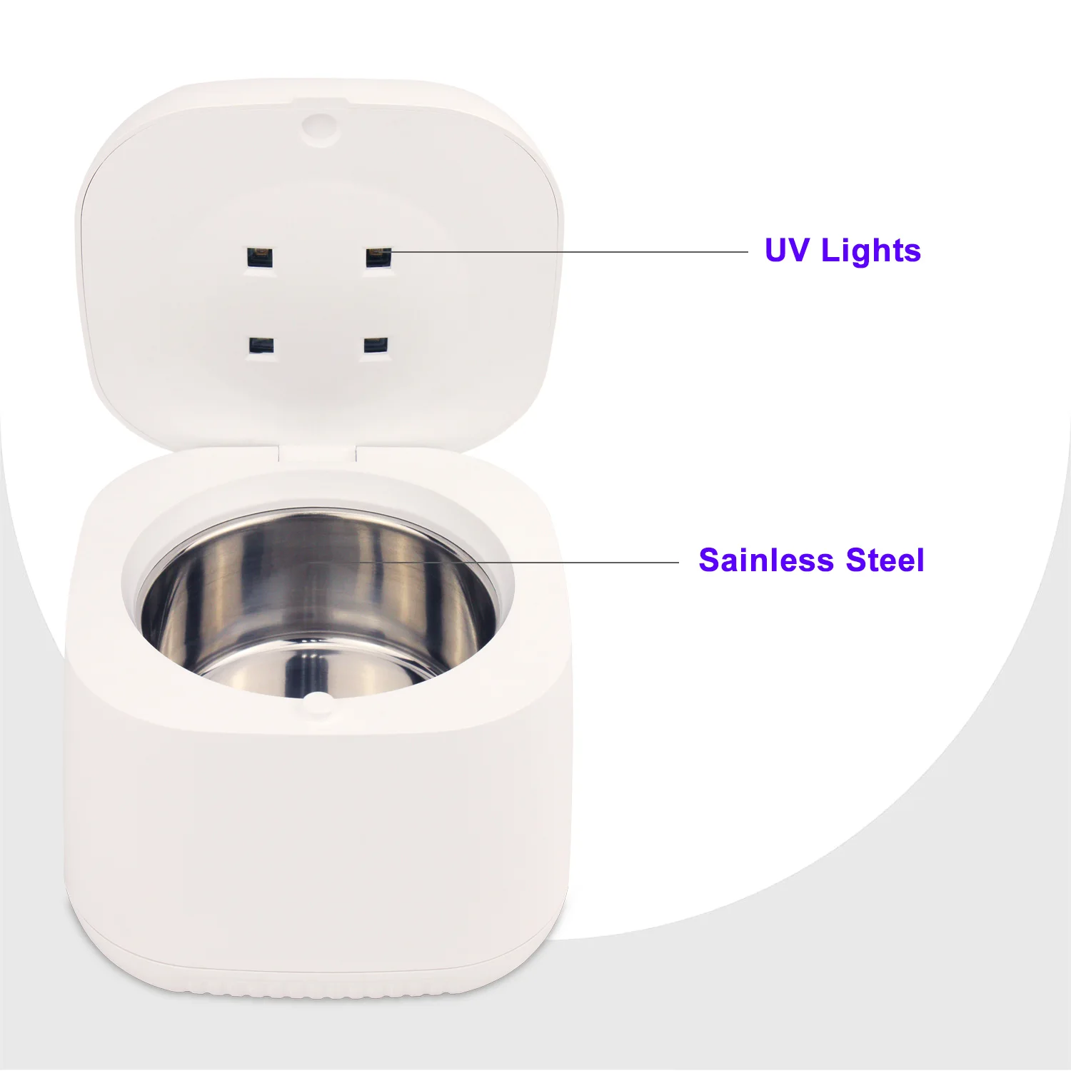 Ultrasonic Cleaner for Dentures Jewelry Cleaner Retainer Dental Mouth Guard Toothbrush Head