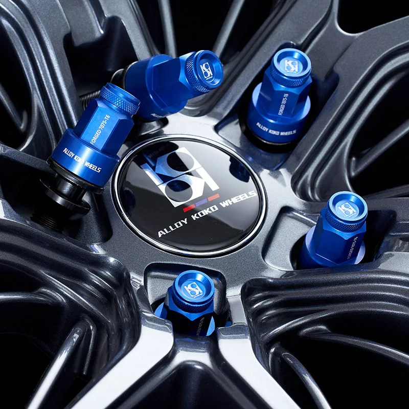  20Pcs/Set 7075-T6 Custom Aviation Grade Aluminum Alloy Wheels Nuts Wheel Bolt Cover