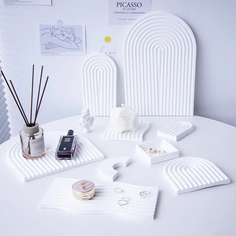 С ВОЛНИСТЫМ рисунком штукатурка для хранения лоток студийной фото видео съемки Фото Опора украшения фоны предметной