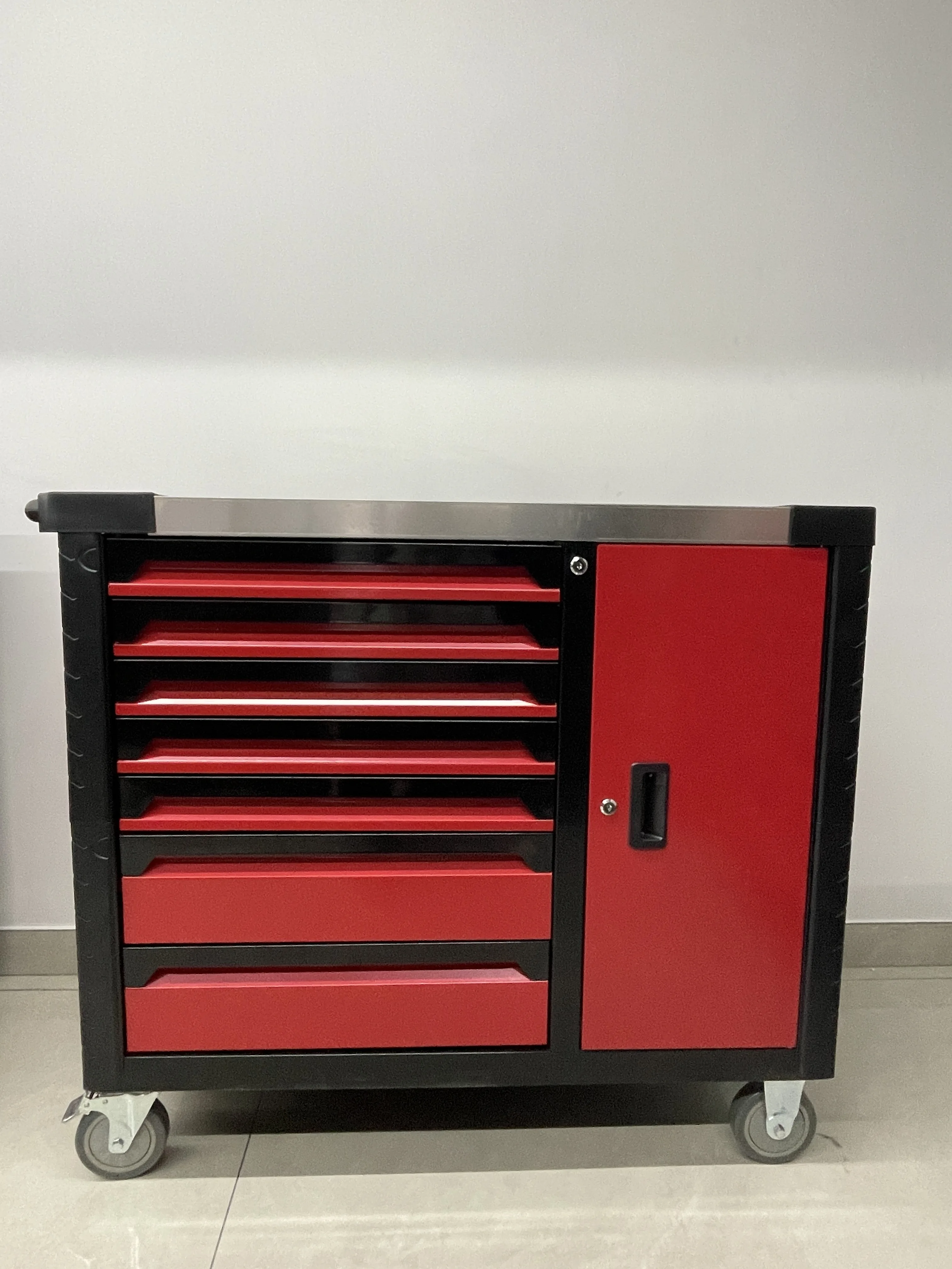 Heavy Duty Mechanic Professional Steel Tool Trolley Cabinet Cart With 322 Pcs Tool Set For Automobile Repair Workshop