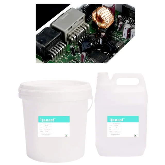 Pouring Clear Two-component Epoxy  Potting And Encapsulation Rubber For Electronic Black Epoxy Resin