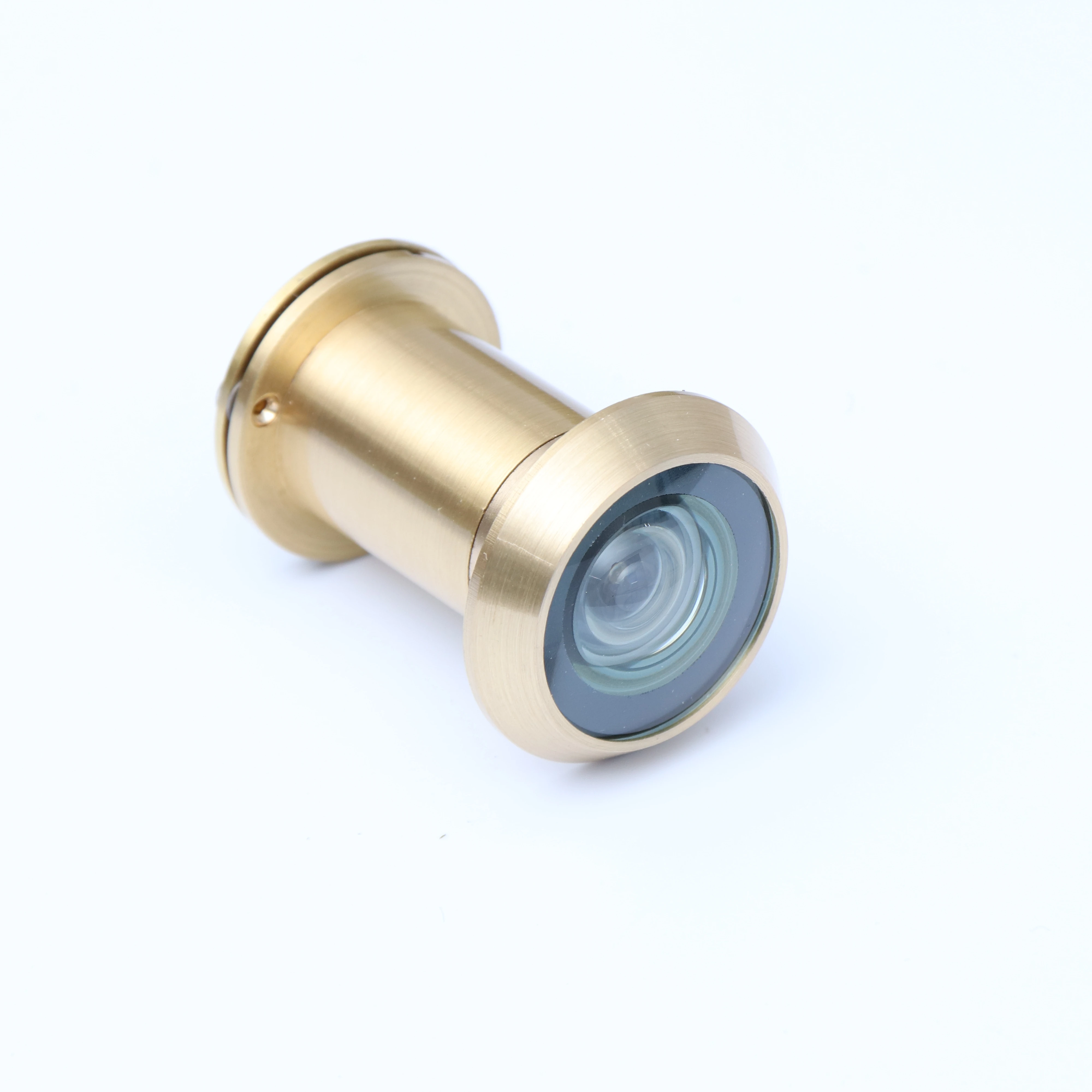 Modern 220 Degree Security Door Viewer with Cover Gold Brass and Plastic Peep Hole Door Eye for Home or Apartment