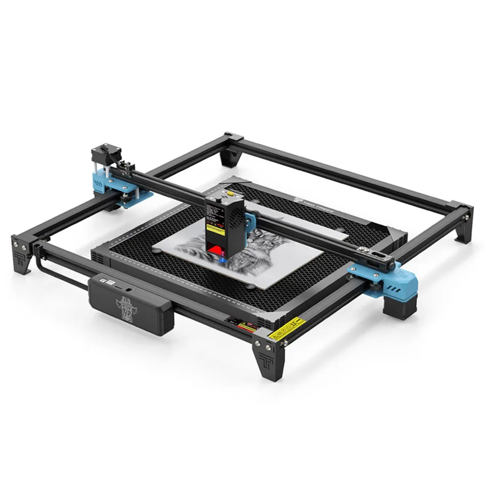 TWOTREES TTS 20W Desktop Commercial 500mm/s Speed 0.01mm Engraving Erecision Air Assist carbon dioxide laser engraving machine