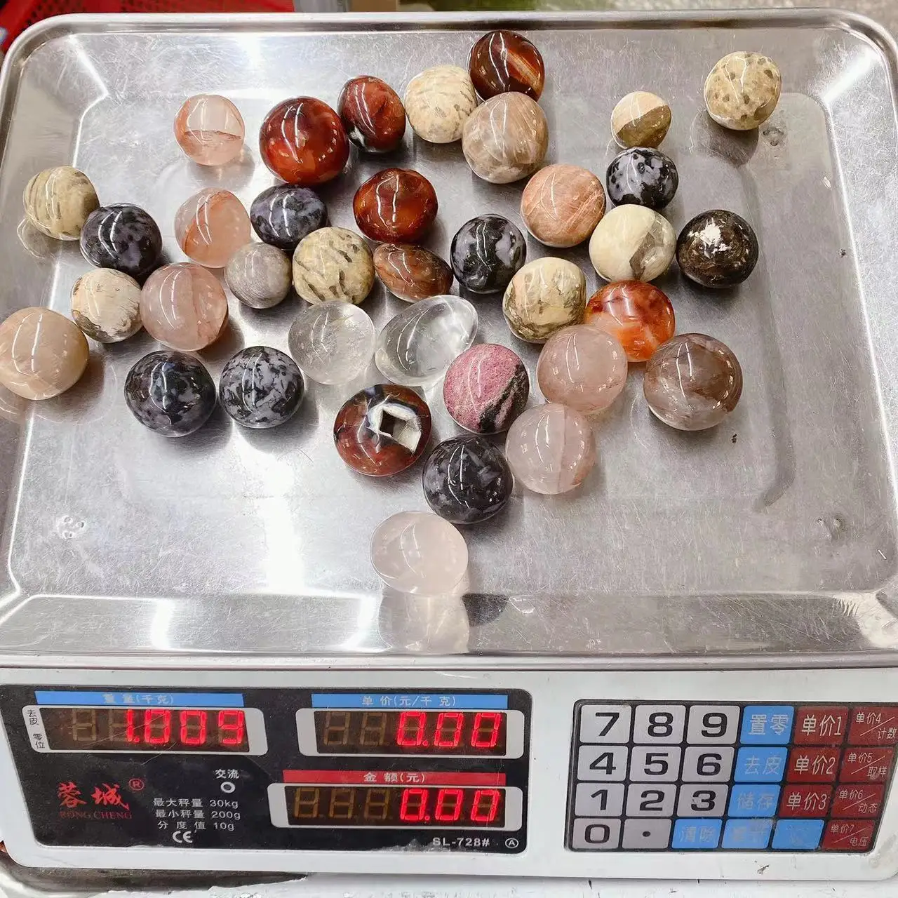 Factory Cheap Price Wholesale Natural Round Shaped Mixed Stones Crystal Healing Tumbled For Home Decoration