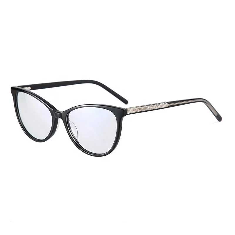 Attractive colorful translucent eyeglass wholesale cat eye optical frames