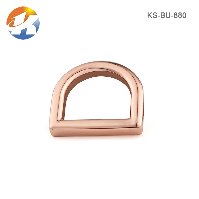 Handbags straps connector bags parts dring rose gold d ring purse buckle custom made d-ring