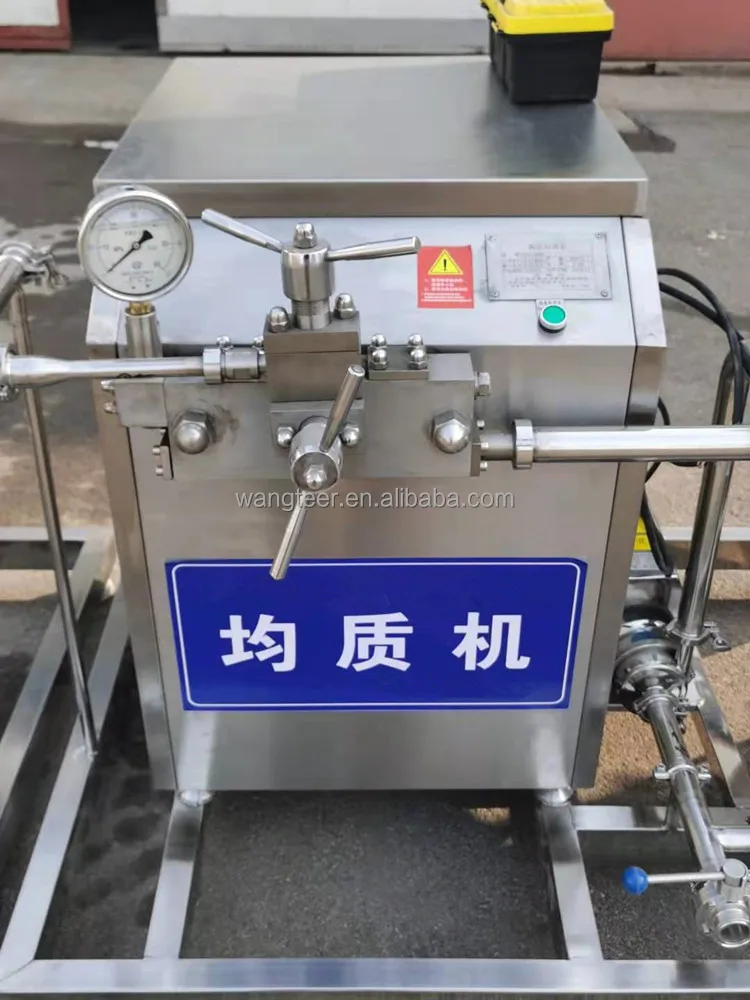 Automatic High pressure 100L 200L 300L 500L 1000L 2000L milk pasteurizer and homogenizer milk homogenizer