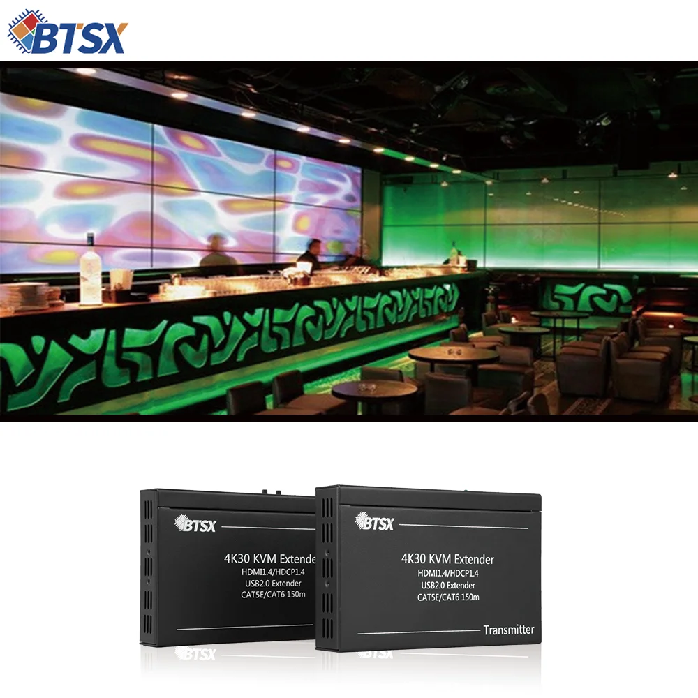 4K HDMI and USB KVM Extender Ultra HD Plug and Play Secure Transmission