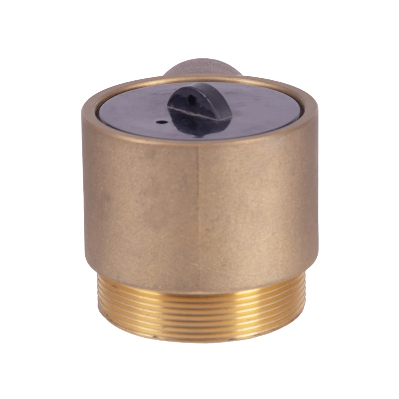 Factory price 5 years warranty  angle hose  outlet  2 1/2'Female  brass hat chain  fire valve  polishing  hat