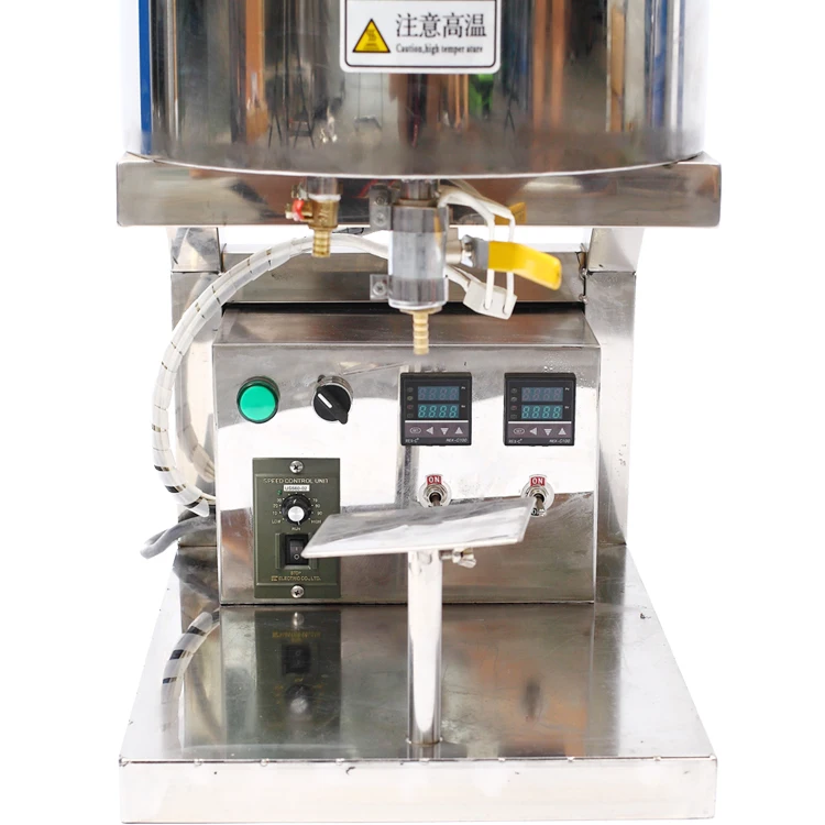 OEM  factory production of 20L/50L deskpot semi-automatic lipstick production equipment heating mixer lipstick filling machine