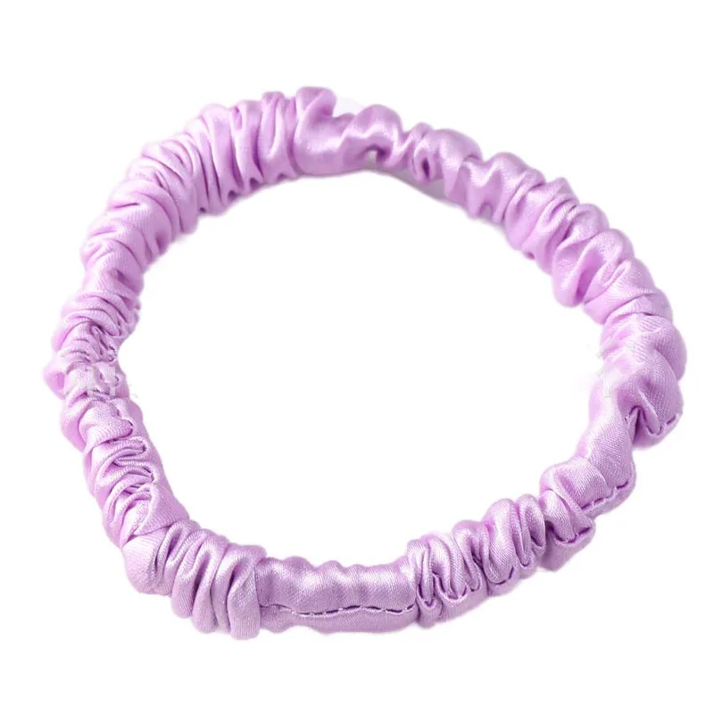 New Product 100% Pure Mulberry Silk Scrunchies Travel Pouch Everyday Hair Ties Elastics Hair Care