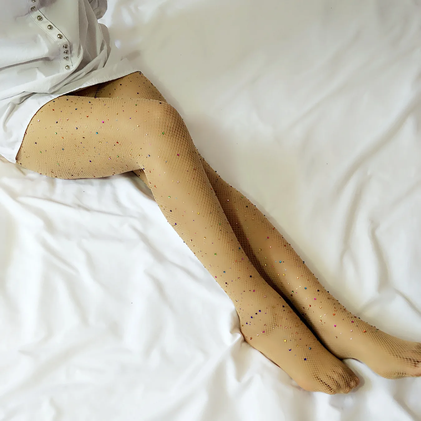 Лидер продаж на Amazon женские колготки в сеточку с кристаллами и бриллиантами чулки до бедра