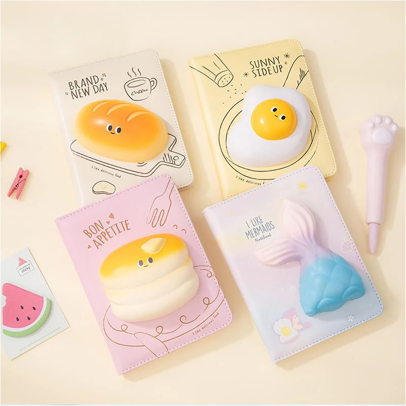 Простой Kawaii уменьшить давление Журнал Дневник ПУ планировщик расписания офисные канцелярские декомпрессии записная