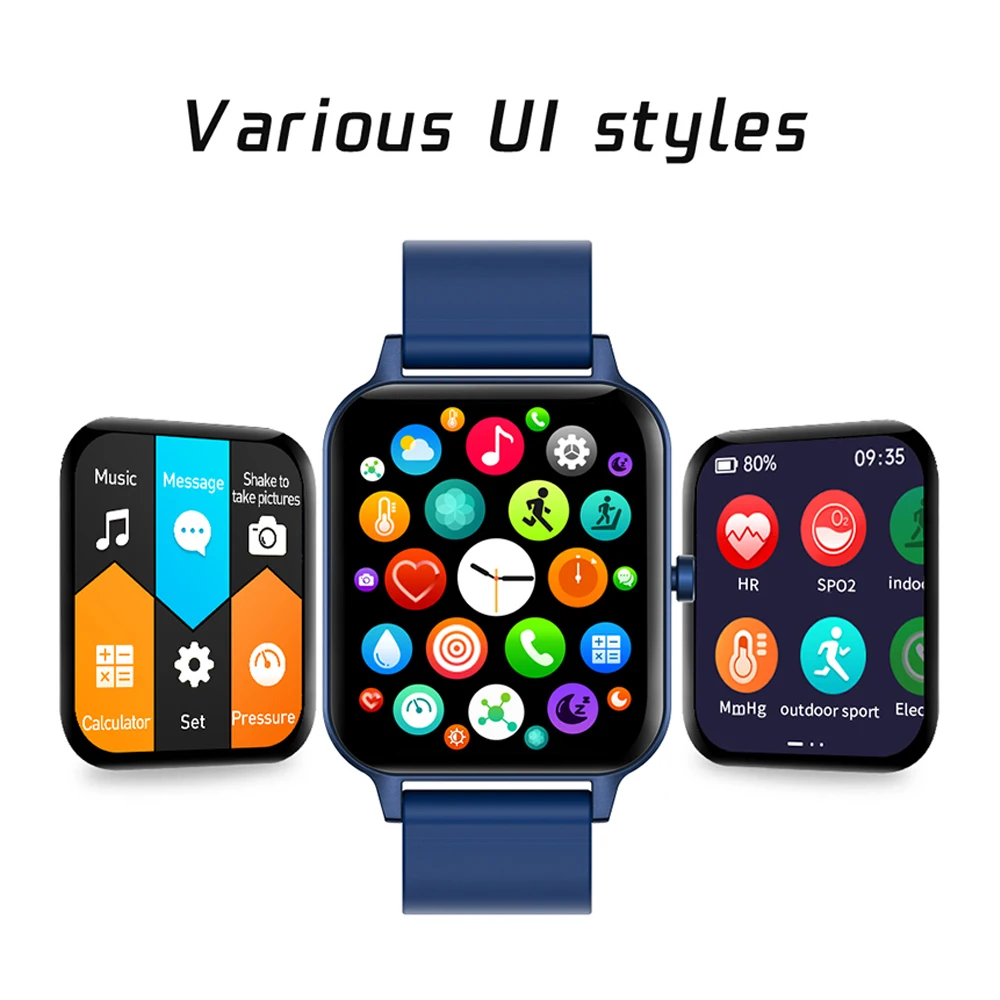 Смарт-часы MX7 женские и мужские 1 69 дюйма с функцией воспроизведения музыки звонков