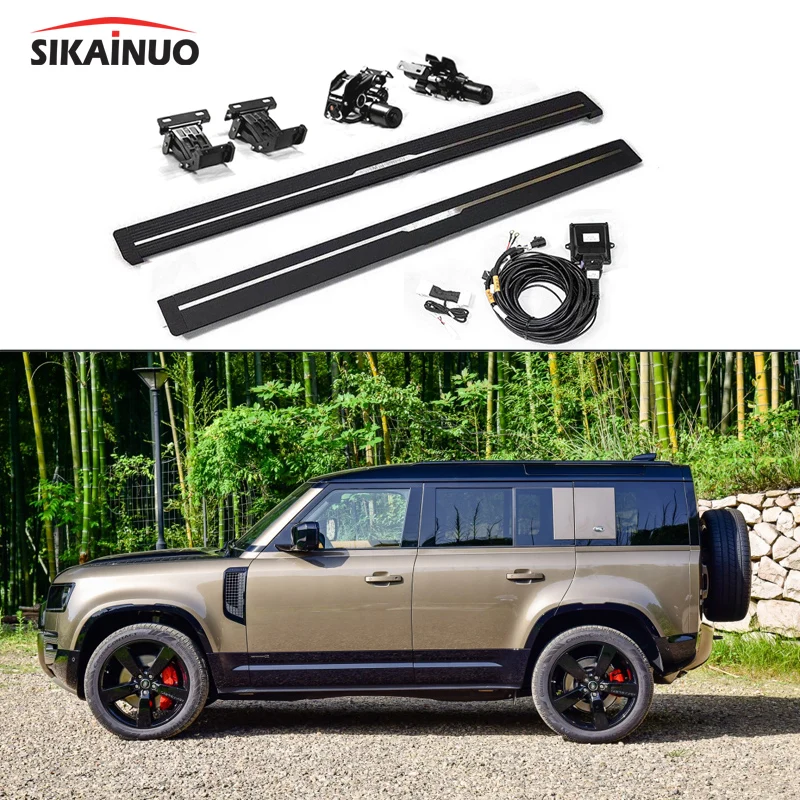 range rover electric side step aluminum side bar power deployable running board exterior nerf bar for new Defender 110 90