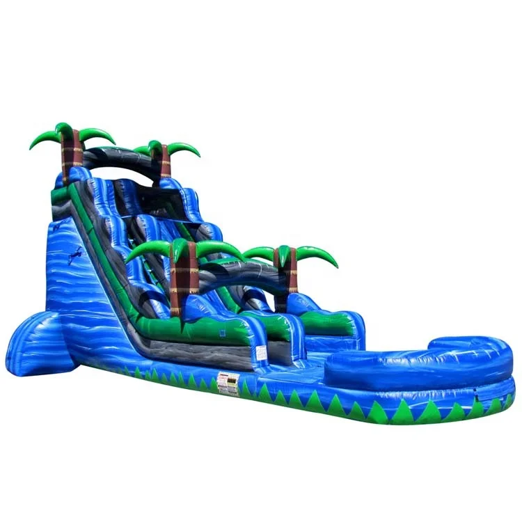 Горячая Распродажа, летняя надувная тропическая Пальма для детской вечеринки на открытом воздухе, водная горка для джунглей, заднего двора, пляжа, надувная мокрая водная горка для бассейна