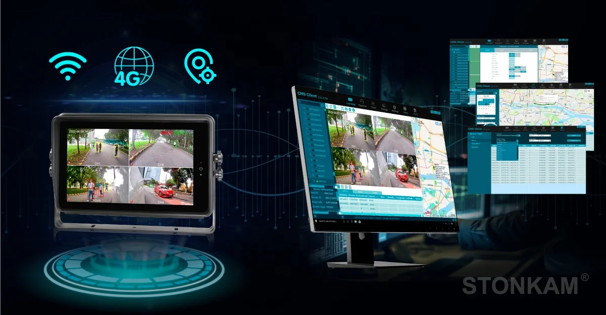 STONKAM Cutting-Edge AI Vehicle Detection Backup Camera Identifies Pedestrians Vehicles Back Camera AI Detection Camera