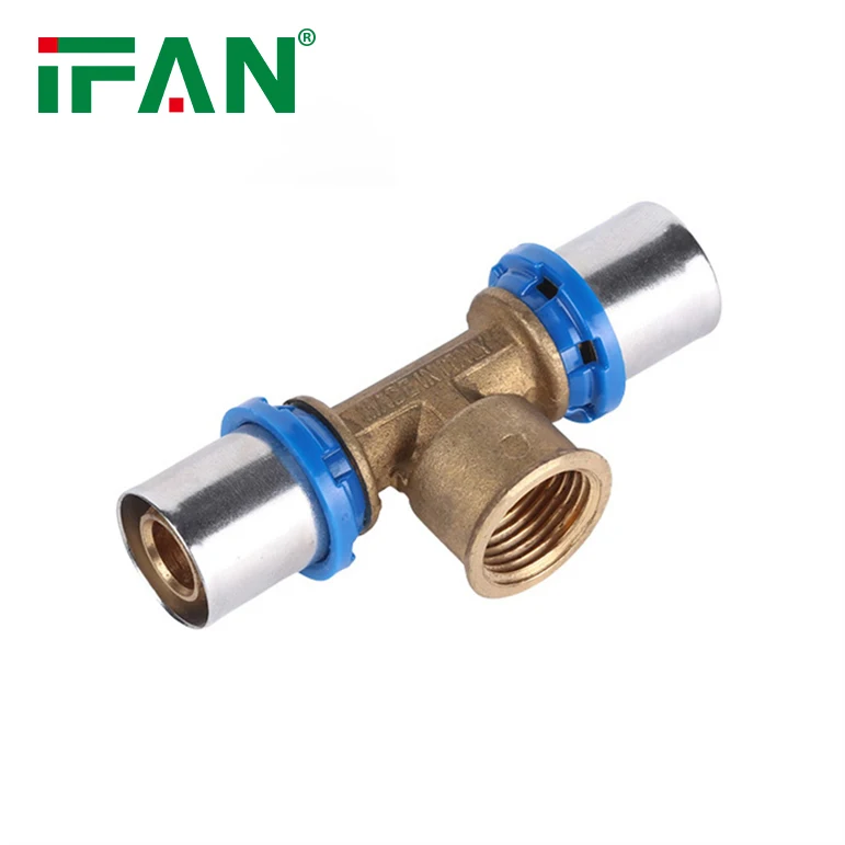 IFAN Customized Forged Bathroom Plumbing Brass Fitting PEX Pipe PEX Press Fitting