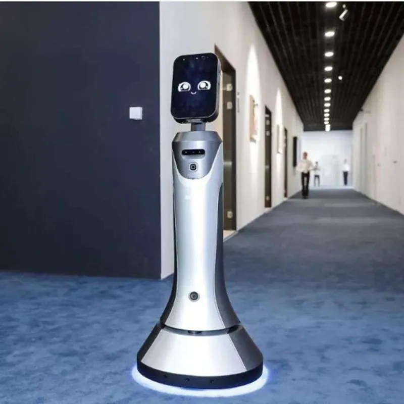Concierge Contactless Human Telepresence  Service Ai Mobile Serving Temi Commercial Robot Commercial Reception Robots