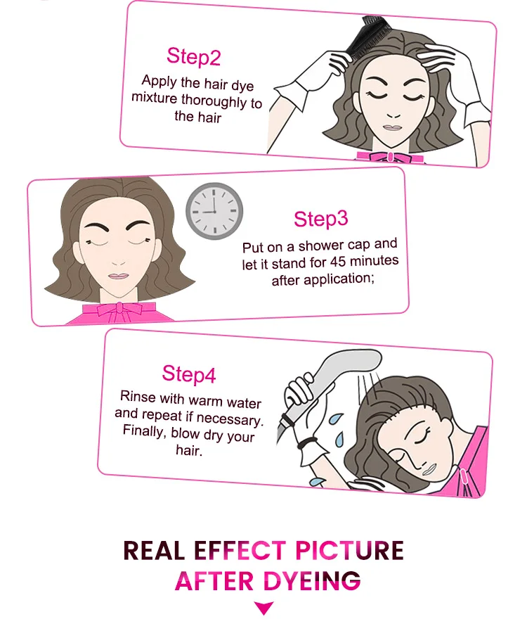 Private label long-lasting hair color cream fashion beauty oxidant cream dye cream for salon