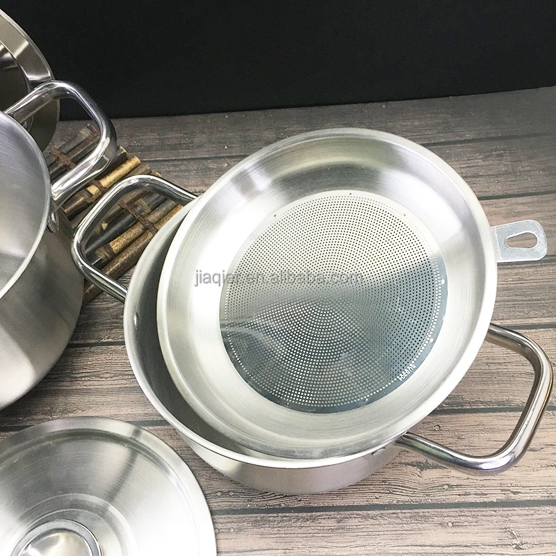 304 stainless steel with cover and strainer oil basin Kitchen oil tank oil pot