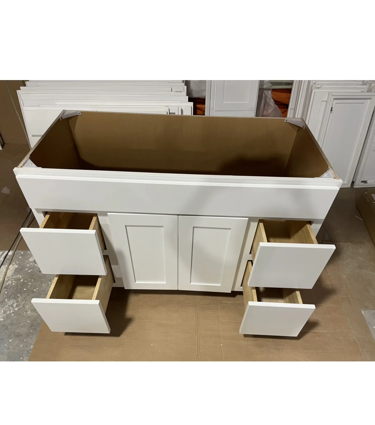 RTA cabinets kitchen cabinets solid wood for wholesaler builder painting kitchen cabinets Made in Vietnam