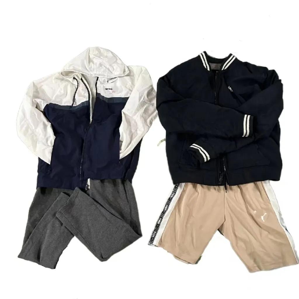 C01 used sport brand cloth mixed branded bales clothes in bulk Cheap wholesale second hand design brand clothing