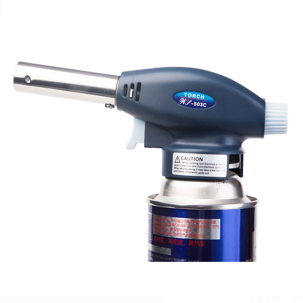 Auto Ignition Outdoor Camping White Mini Micro Butane Gas automatic Torch Lighter WS-503C