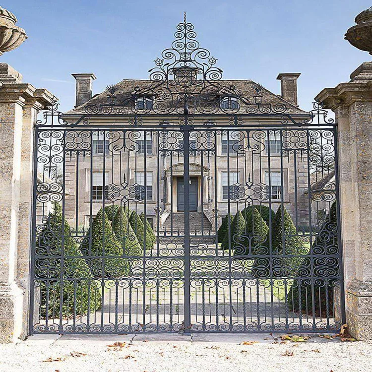 Modern stylish house iron main gate designs with high quality and good price